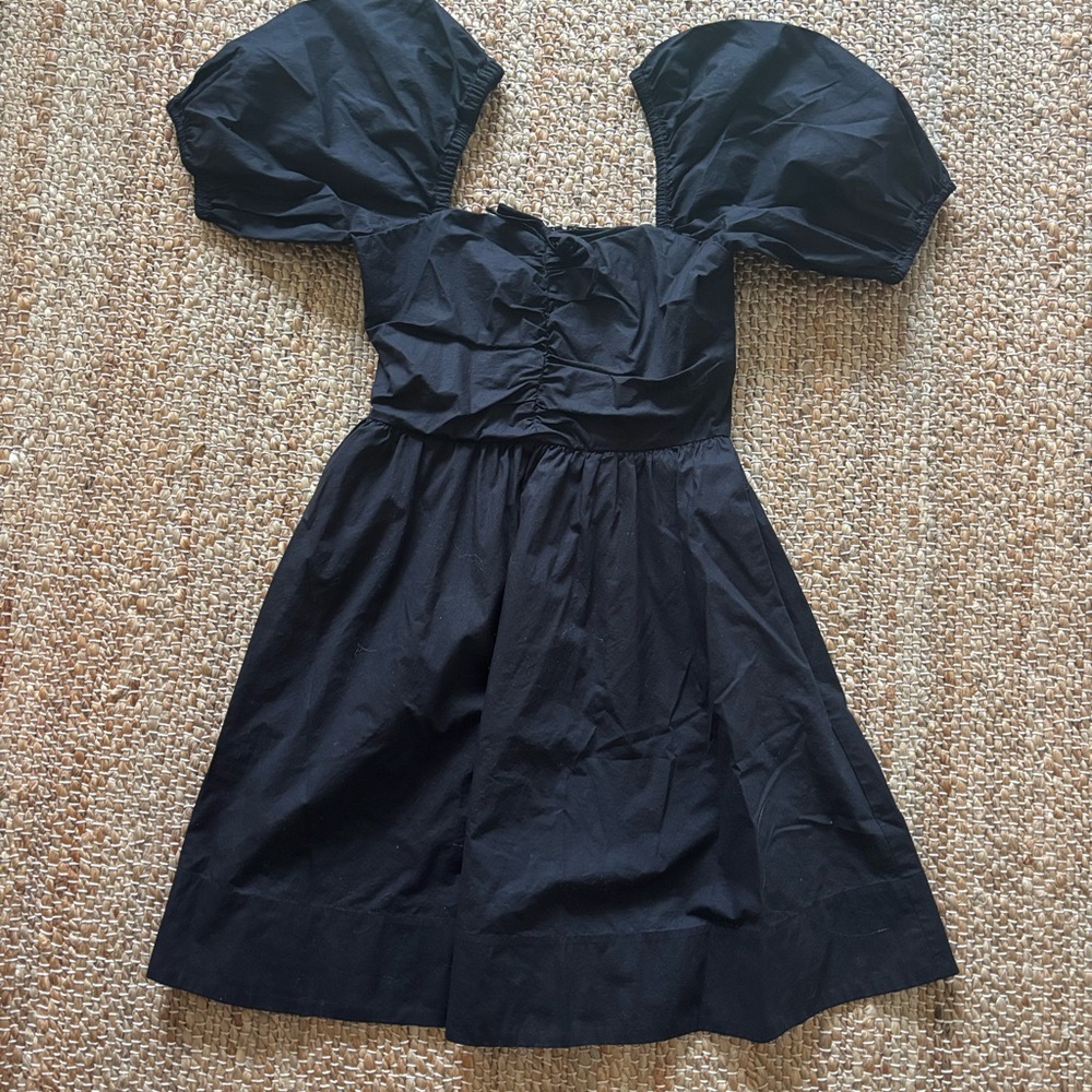 Coach Black Puff Sleeve Dress